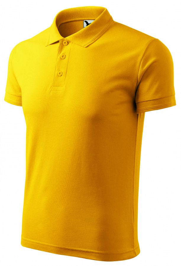 Polokošile pánská Pique 203 žlutá vel. XXXXL - Obrázek Polokošile pánská Pique 203 žlutá vel. XXXXL - Obrázek